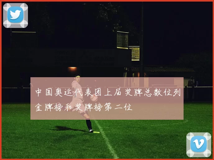 中国奥运代表团上届奖牌总数位列金牌榜和奖牌榜第二位